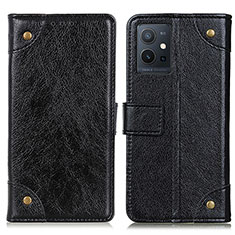 Funda de Cuero Cartera con Soporte Carcasa K06Z para Vivo T1 5G India Negro