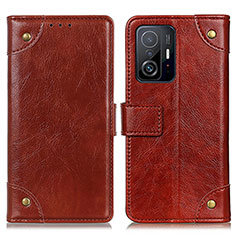 Funda de Cuero Cartera con Soporte Carcasa K06Z para Xiaomi Mi 11T 5G Marron Claro