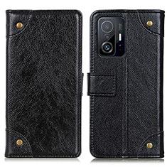 Funda de Cuero Cartera con Soporte Carcasa K06Z para Xiaomi Mi 11T Pro 5G Negro