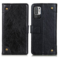 Funda de Cuero Cartera con Soporte Carcasa K06Z para Xiaomi POCO M3 Pro 5G Negro