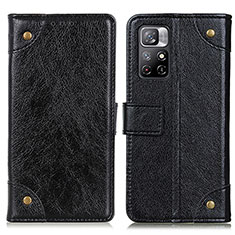 Funda de Cuero Cartera con Soporte Carcasa K06Z para Xiaomi Poco M4 Pro 5G Negro