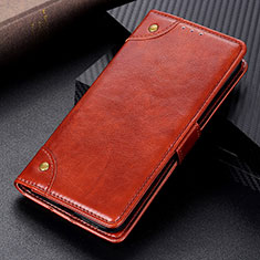 Funda de Cuero Cartera con Soporte Carcasa K06Z para Xiaomi Poco M5S Marron Claro