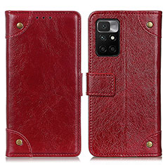 Funda de Cuero Cartera con Soporte Carcasa K06Z para Xiaomi Redmi 10 (2022) Marron Claro