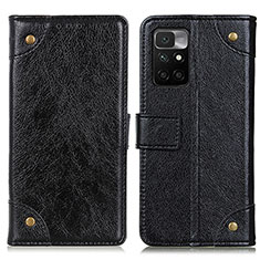 Funda de Cuero Cartera con Soporte Carcasa K06Z para Xiaomi Redmi 10 (2022) Negro