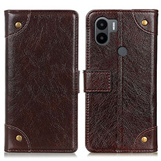 Funda de Cuero Cartera con Soporte Carcasa K06Z para Xiaomi Redmi A1 Plus Marron