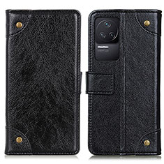 Funda de Cuero Cartera con Soporte Carcasa K06Z para Xiaomi Redmi K50 5G Negro