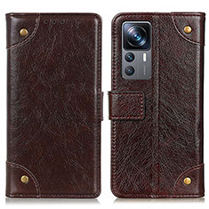 Funda de Cuero Cartera con Soporte Carcasa K06Z para Xiaomi Redmi K50 Ultra 5G Marron