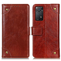 Funda de Cuero Cartera con Soporte Carcasa K06Z para Xiaomi Redmi Note 11 Pro 4G Marron Claro