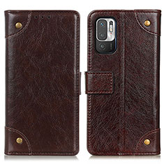 Funda de Cuero Cartera con Soporte Carcasa K06Z para Xiaomi Redmi Note 11 SE 5G Marron