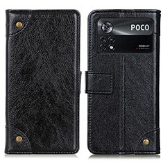 Funda de Cuero Cartera con Soporte Carcasa K06Z para Xiaomi Redmi Note 11E Pro 5G Negro