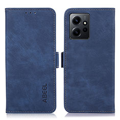 Funda de Cuero Cartera con Soporte Carcasa K06Z para Xiaomi Redmi Note 12 4G Azul