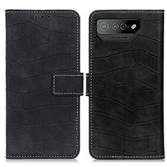 Funda de Cuero Cartera con Soporte Carcasa K07Z para Asus ROG Phone 7 Pro Negro