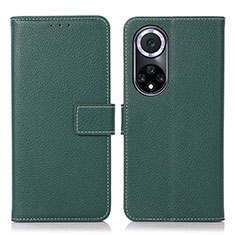 Funda de Cuero Cartera con Soporte Carcasa K07Z para Huawei Honor 50 5G Verde