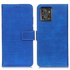 Funda de Cuero Cartera con Soporte Carcasa K07Z para Motorola ThinkPhone 5G Azul