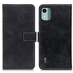 Funda de Cuero Cartera con Soporte Carcasa K07Z para Nokia C12 Plus Negro