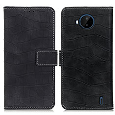 Funda de Cuero Cartera con Soporte Carcasa K07Z para Nokia C20 Plus Negro