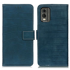 Funda de Cuero Cartera con Soporte Carcasa K07Z para Nokia C32 Verde