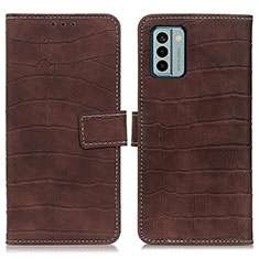 Funda de Cuero Cartera con Soporte Carcasa K07Z para Nokia G22 Marron