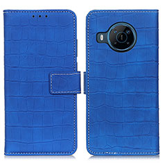 Funda de Cuero Cartera con Soporte Carcasa K07Z para Nokia X100 5G Azul