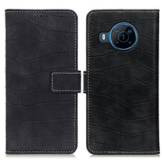 Funda de Cuero Cartera con Soporte Carcasa K07Z para Nokia X100 5G Negro