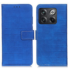 Funda de Cuero Cartera con Soporte Carcasa K07Z para OnePlus 10T 5G Azul