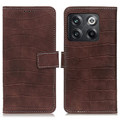 Funda de Cuero Cartera con Soporte Carcasa K07Z para OnePlus 10T 5G Marron