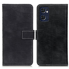 Funda de Cuero Cartera con Soporte Carcasa K07Z para OnePlus Nord CE 2 5G Negro