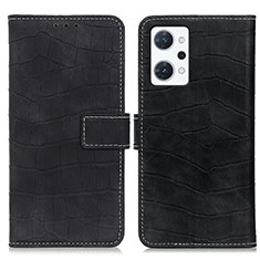 Funda de Cuero Cartera con Soporte Carcasa K07Z para Oppo Reno7 A Negro