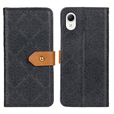 Funda de Cuero Cartera con Soporte Carcasa K07Z para Samsung Galaxy A23e 5G Negro