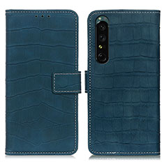 Funda de Cuero Cartera con Soporte Carcasa K07Z para Sony Xperia 1 IV SO-51C Verde