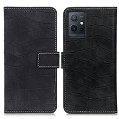 Funda de Cuero Cartera con Soporte Carcasa K07Z para Vivo iQOO Z6 5G Negro