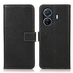 Funda de Cuero Cartera con Soporte Carcasa K07Z para Vivo iQOO Z6 Pro 5G Negro