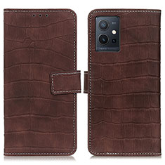 Funda de Cuero Cartera con Soporte Carcasa K07Z para Vivo T1 5G India Marron