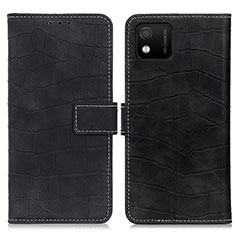 Funda de Cuero Cartera con Soporte Carcasa K07Z para Wiko Y52 Negro