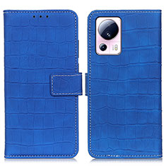 Funda de Cuero Cartera con Soporte Carcasa K07Z para Xiaomi Civi 2 5G Azul