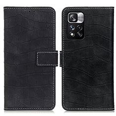 Funda de Cuero Cartera con Soporte Carcasa K07Z para Xiaomi Mi 11i 5G (2022) Negro