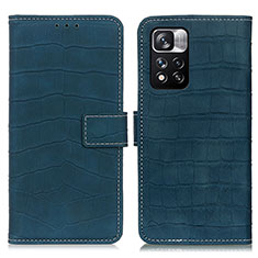 Funda de Cuero Cartera con Soporte Carcasa K07Z para Xiaomi Mi 11i 5G (2022) Verde