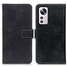 Funda de Cuero Cartera con Soporte Carcasa K07Z para Xiaomi Mi 12 Lite 5G Negro