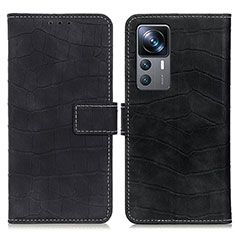 Funda de Cuero Cartera con Soporte Carcasa K07Z para Xiaomi Mi 12T 5G Negro