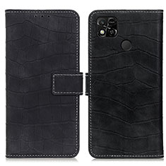 Funda de Cuero Cartera con Soporte Carcasa K07Z para Xiaomi POCO C3 Negro