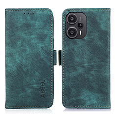 Funda de Cuero Cartera con Soporte Carcasa K07Z para Xiaomi Poco F5 5G Verde