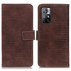 Funda de Cuero Cartera con Soporte Carcasa K07Z para Xiaomi Poco M4 Pro 5G Marron