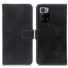 Funda de Cuero Cartera con Soporte Carcasa K07Z para Xiaomi Poco X3 GT 5G Negro