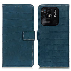 Funda de Cuero Cartera con Soporte Carcasa K07Z para Xiaomi Redmi 10 India Verde