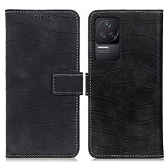 Funda de Cuero Cartera con Soporte Carcasa K07Z para Xiaomi Redmi K50 5G Negro