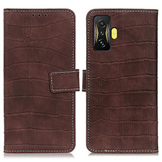 Funda de Cuero Cartera con Soporte Carcasa K07Z para Xiaomi Redmi K50 Gaming 5G Marron