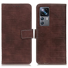 Funda de Cuero Cartera con Soporte Carcasa K07Z para Xiaomi Redmi K50 Ultra 5G Marron