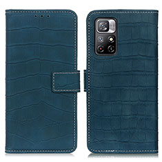 Funda de Cuero Cartera con Soporte Carcasa K07Z para Xiaomi Redmi Note 11 5G Verde