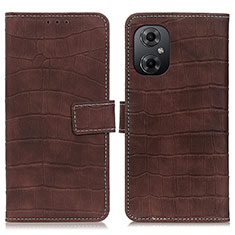 Funda de Cuero Cartera con Soporte Carcasa K07Z para Xiaomi Redmi Note 11R 5G Marron