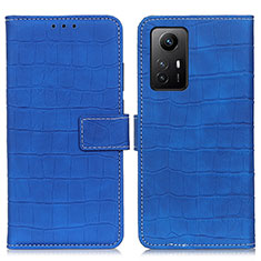 Funda de Cuero Cartera con Soporte Carcasa K07Z para Xiaomi Redmi Note 12S Azul